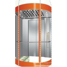 Ascenseur panoramique en machine avec acier inoxydable sans poils